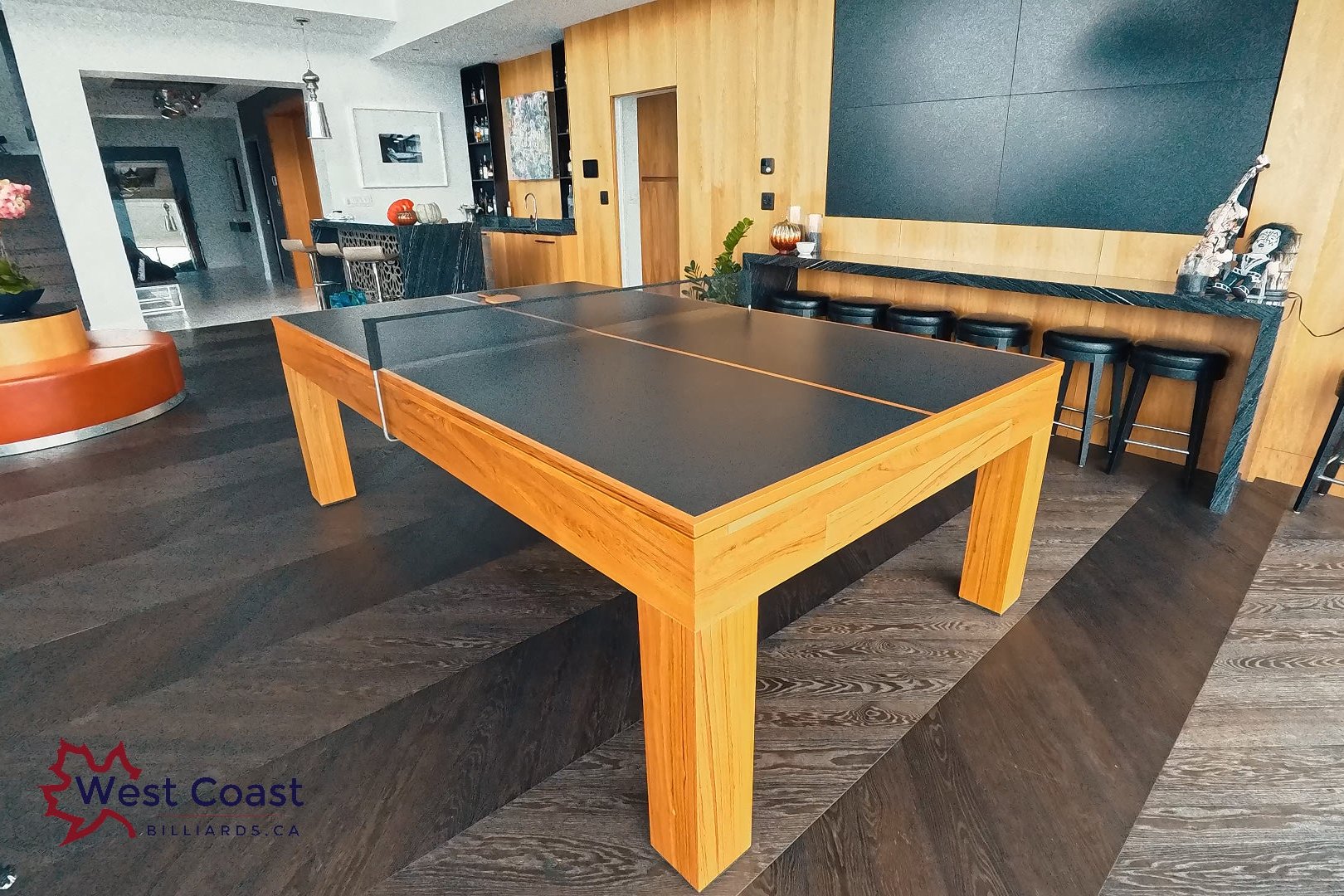 Designer Ping Pong Conversion Top | Hidden Net Storage | West Coast ...