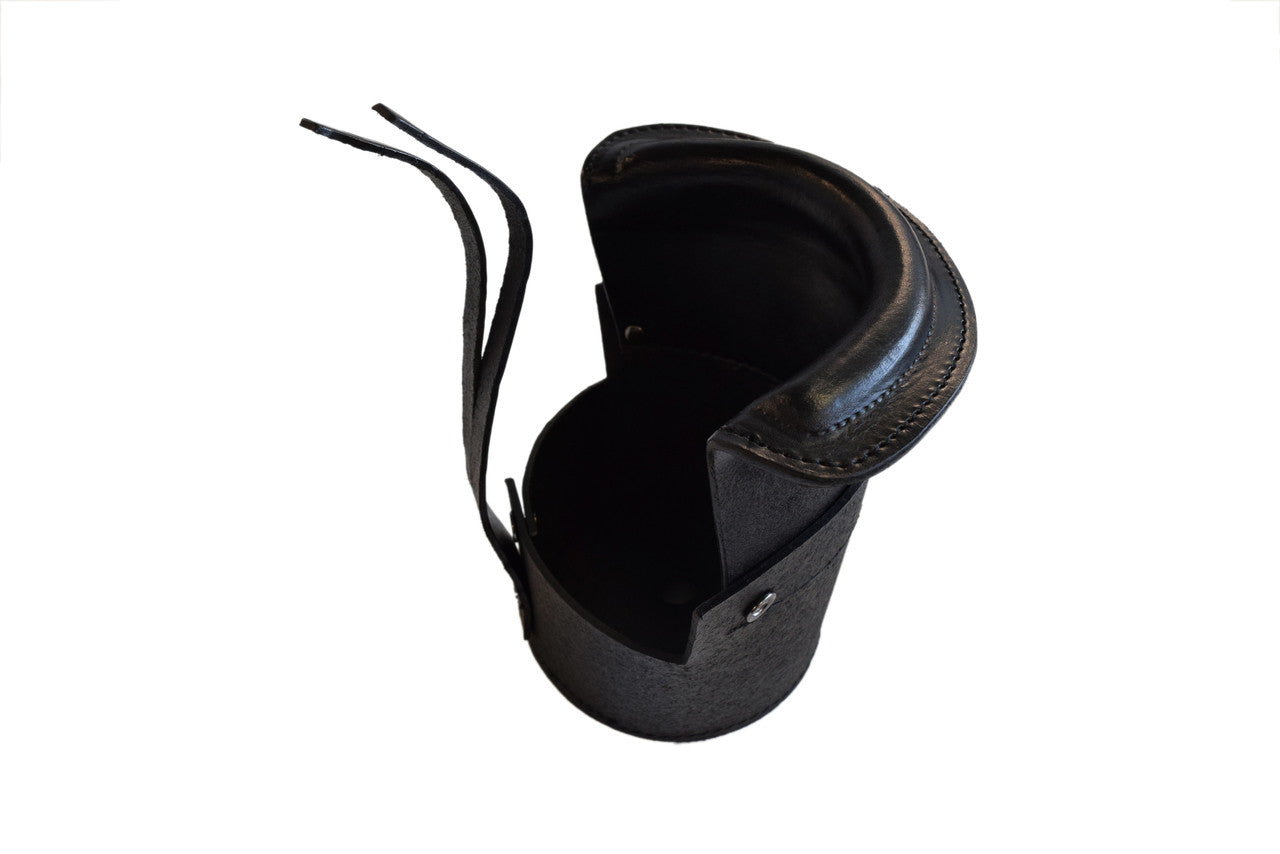 Drop Pockets Black Leather Drop Pockets